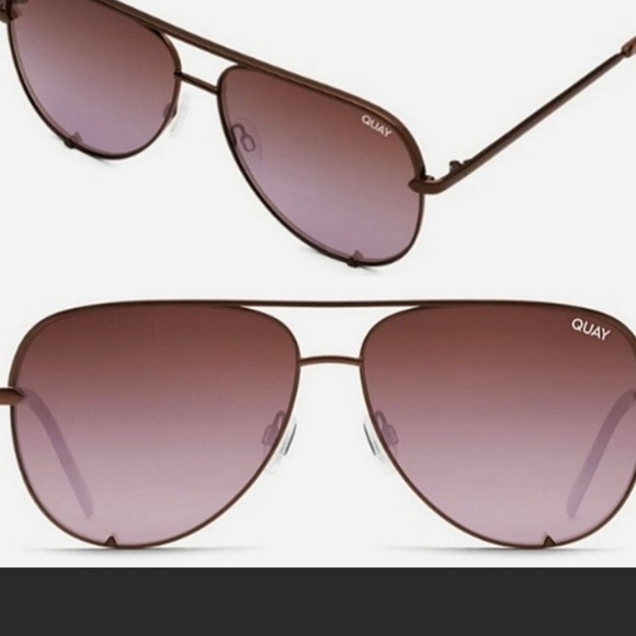 NEW! Quay high key rimless mauve aviators main image 4